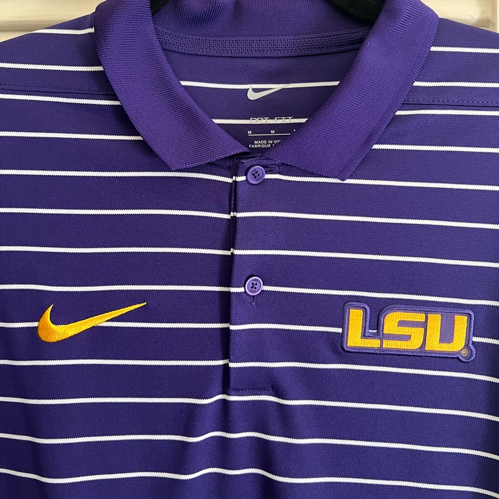 NWOT Nike LSU Men’s Dri-Fit Polo